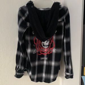 LURKING CLASS flannel with hood